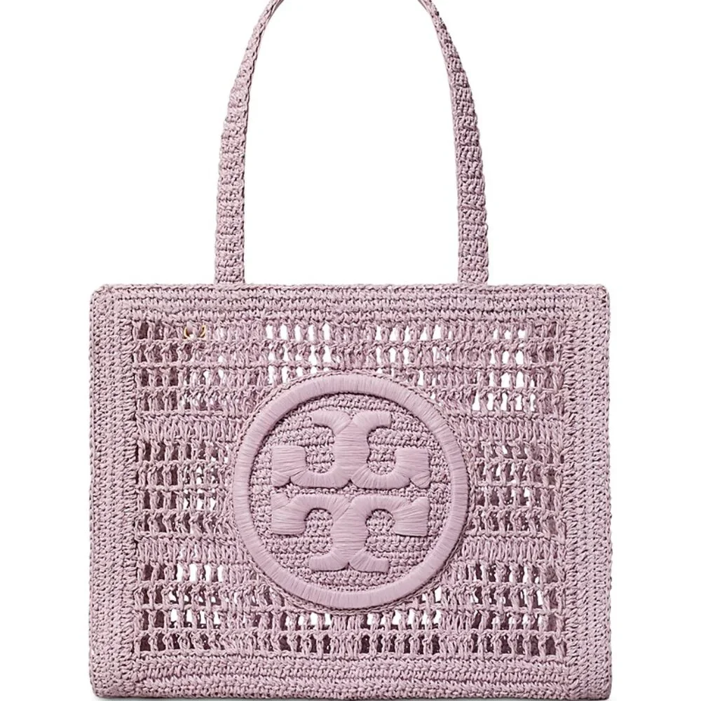 Tory Burch $395 158040 Small Ella Hand-Crocheted Tote Pale Purple NWT!